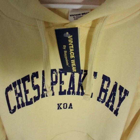 SWEATSHIRT TYPE HOODIE-- YELLOW SIZE LARGE (NWT) - Picture 7 of 8